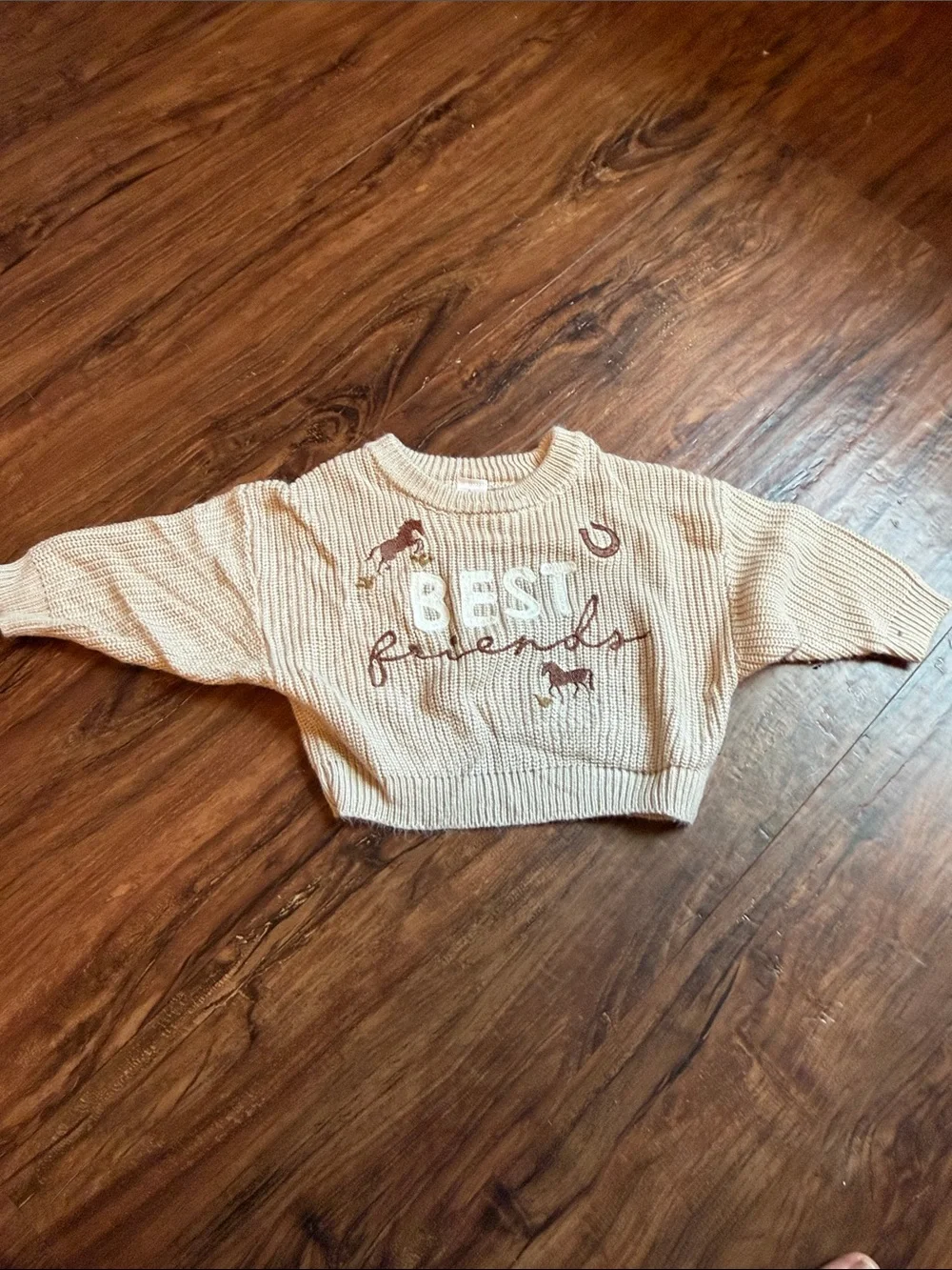 Best Friends Cream Knit Women’s Sweater